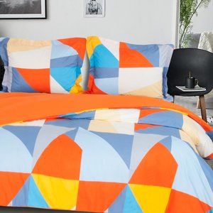 NTBAY Microfiber King Soft Duvet Cover Set Orange